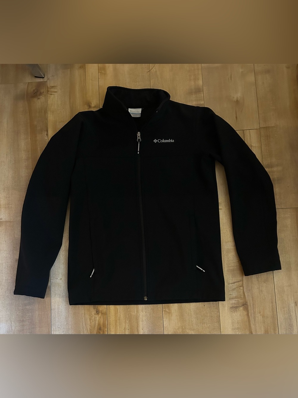 ✨Columbia Boys Softshell Zip-Up Jacket - Black - Size L (14/16)🍂